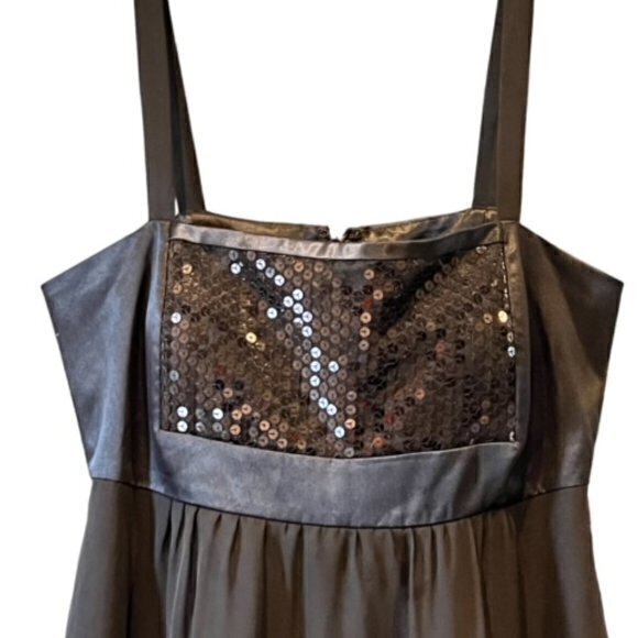 110 West DRESS SEQUINS CHIFFON WOMEN'S DRESS SIZE 12 Shiny Party Holiday - Picture 4 of 16